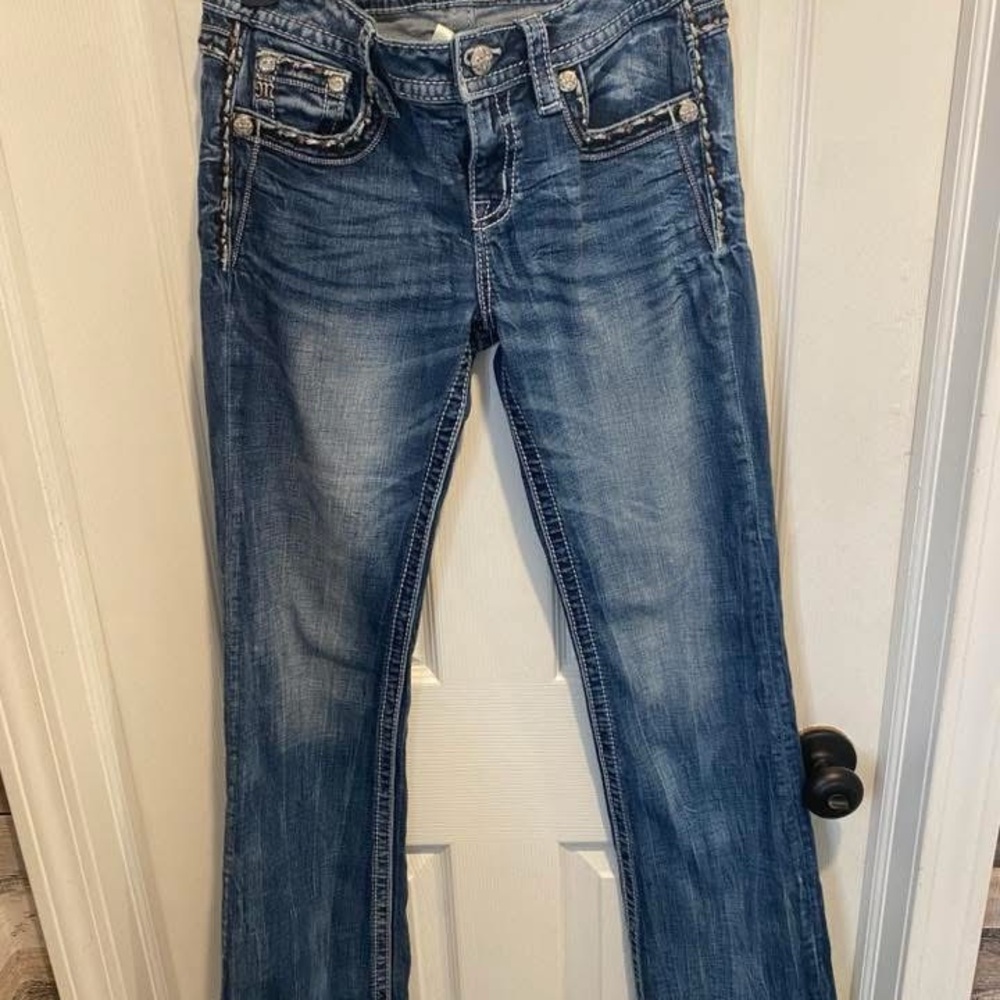Miss Me Women's Boot Cut Blue Jeans